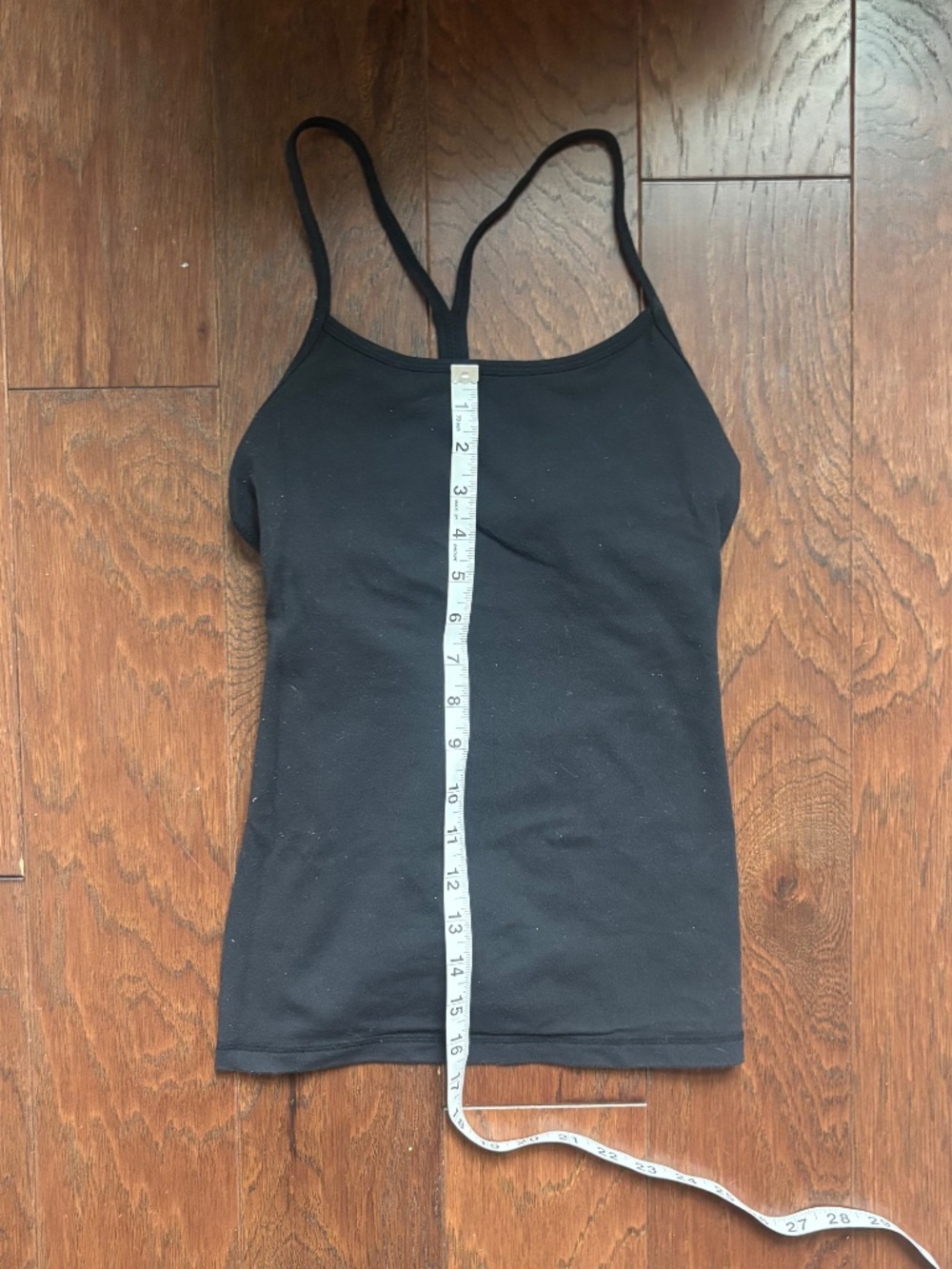Lululemon Power Y Tank No Pads 4 black yoga climb run lift Pilates pickleball - Picture 6 of 11
